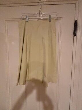 Barneys NY cotton poly knee length skirt